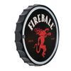 Licensed Fireball Bottle Cap Shaped Neon LED Rope Wall Sign (12.5")